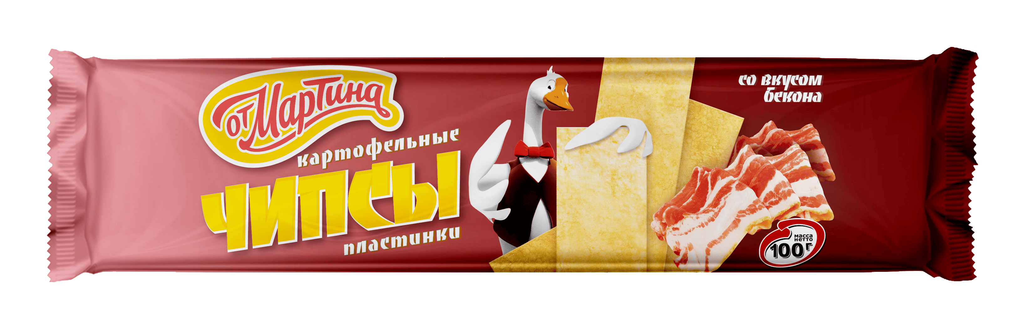 чипсы «от мартина» бекон 100г
