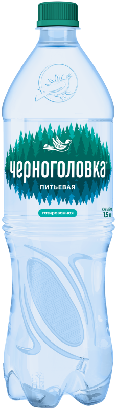 вода питьевая черноголовка  газированная 1,5 л, пэт