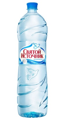 вода природная "святой источник" негазированная 1,5 л, пэт