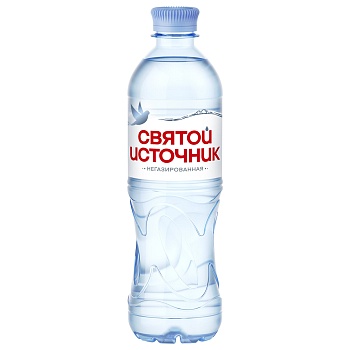 вода природная "святой источник" негазированная 0,5 л, пэт